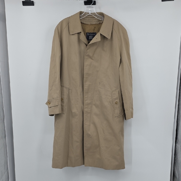Burberry Vintage Classic Tan Trench Coat Men Size 40R